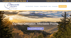 Desktop Screenshot of cremationsocietyoftn.com