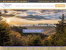 Tablet Screenshot of cremationsocietyoftn.com